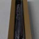 Black Curtain Rods for Windows 28 to 48 Inch, 5/8" Diameter Heavy Duty Metal Adjustable Small Drapery Rod With Bracket