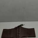 SUOSDEY Black Corset Belt for Women, Vintage Lace-up Elastic Waist, Tied Waspie Wide Belt for Halloween Costume (L: Waist Size 36''-40'', 02-coffee)