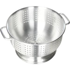 Winco Aluminum Colander with Base, 8-Quart, Medium