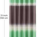Fabric Shower Curtain, Green and Brown Shower Curtains for Bathroom, Waterproof Bathroom Curtains, 72" W x 72" H