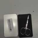 LIVINGO Premium Manicure Scissors Multi-purpose Stainless Steel Cuticle Pedicure Beauty Grooming Kit for Nail, Eyebrow, Eyelash, Dry Skin Curved Blade 3.5 inch