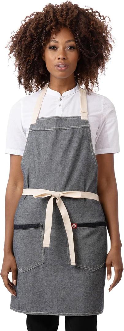 Chef Works Unisex Ridgewood Apron (Stone Blue)