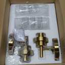 Emak Wall Sconces Set of 2, Modern Brushed Gold Bathroom Vanity Sconce Wall Lighting with Milk Glass Shade for Bathroom, Bedroom, Living Room, Hallway, WS085-BGD-ML-2PK (13 inch - 2PC)