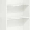 Furinno Gehry 5-Tier Bookcase, Bookshelf, White