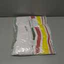 Nialnant 100% Cotton Dish Towels for Kitchen, Super Absorbent Tea Towels, Ultra Soft Hand Towels with Hanging Loop - 15x25, Green+Red+Yellow