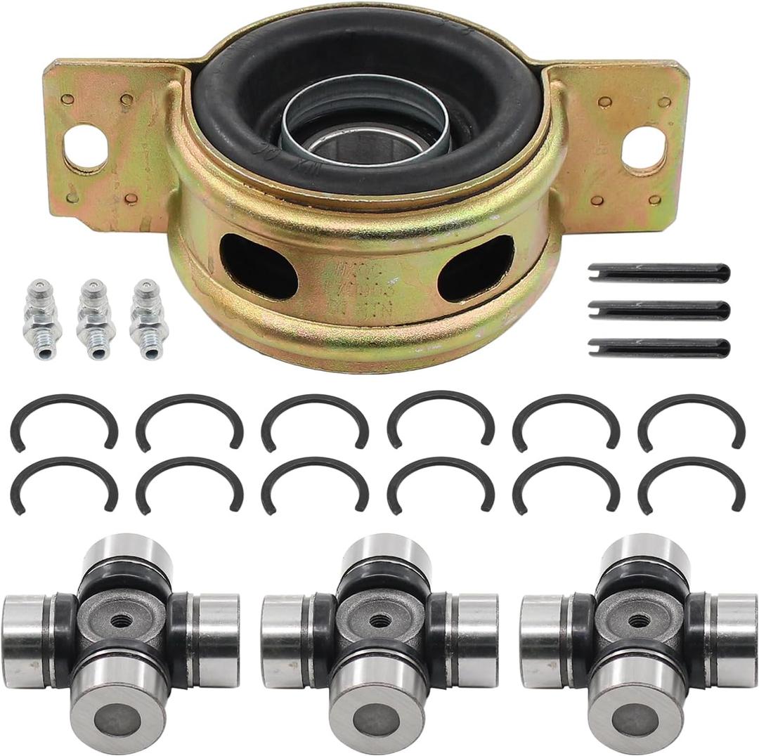 Front Rear Prop Shaft Bearing Carrier and U-Joint for Polaris Ranger RZR Crew S XP 4 570 900 1000