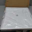 2020 Inches Oversize Extra Large Sturdy Glossy White Acrylic Serving Tray King Size Decorative Big Ottoman Trays with Cut Out Handles Water Proof Bed Tray Coffee Counter Top Organizer