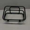 Mokuo Motorcycle Front Luggage Rack with Cargo Box in Heavy Iron Material Comaptible with Yamaha Zuma 125 2023,Black Color