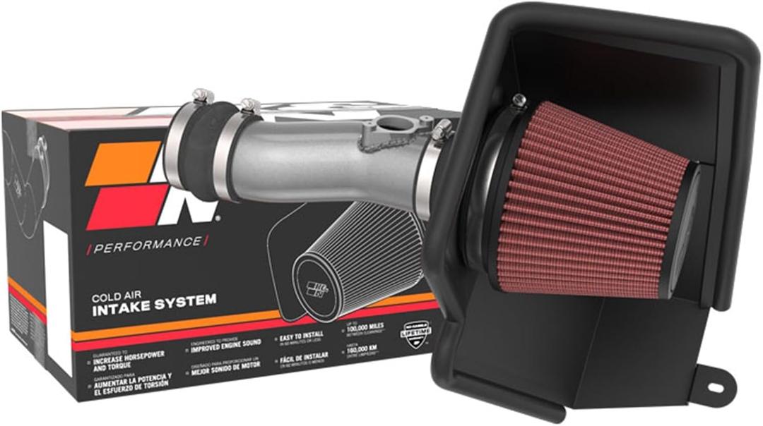 K&N Cold Air Intake System: High-Flow Air Filter, Increase Performance & Acceleration: Compatible with 2023-2025 Acura/Honda: Integra, Accord, Civic, 69-1509TC