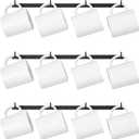Dahey Metal Coffee Mug Rack Wall Mounted with 12 Mug Hooks, Set of 3, Mug Display Rack Cup Holder Storage for Kitchen Dining Room Coffee Bar, Black