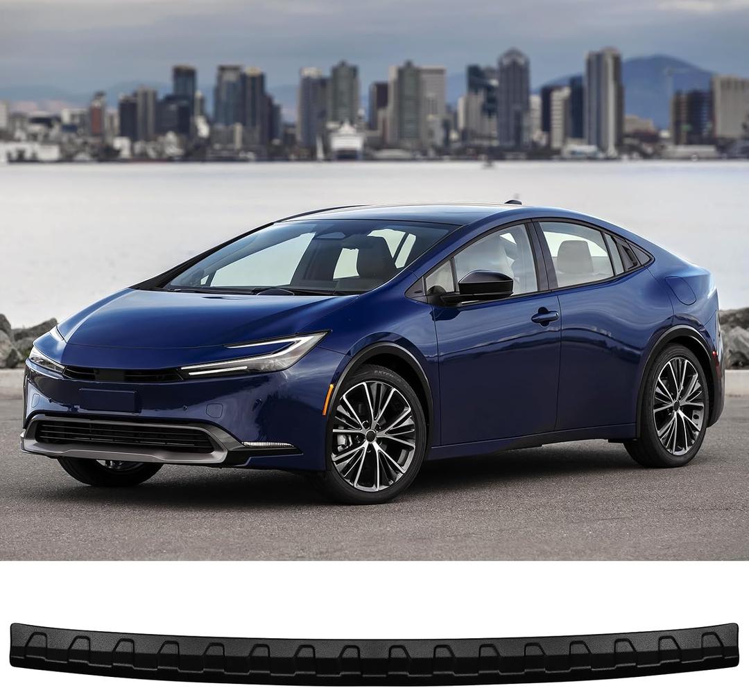 BIBLOZ Rear Bumper Protector Compatible with Toyota Prius 2023 2024 2025(Include Hybrid) Accessories ABS Material Rear Bumper Guard Trim