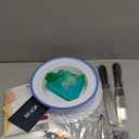 RFAQK 90PCs Cake Decorating Kit with Leveler, Baking Supplies Gift Includes Cake Stand Turntable, 24 Numbered Icing Tips, 55+1 Piping Bags, 2 Frosting Spatulas, 3 Scrappers, Video Course & Booklet (Blue)