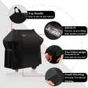 7106 BBQ Gas Grill Cover for Weber Spirit 200 and 300 Series & Genesis Silver A/B: Heavy Duty Waterproof 52 Inch 3 Burner Barbecue Grill Cover