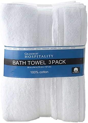 Bath Towel 3 Pack 34" x 54" 100% Cotton 3 Pack