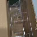 Enhon Wood Squirrel Feeder for Outside, Window Squirrel Feeder with Transparent Viewing, Ladders & Removable Front Panel, Funny Durable Carbonized Wooden Feeding Picnic Table for Chipmunk Peanut Corn