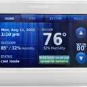 Honeywell TH9320WF5003 Wi-Fi 9000 Color Touch Screen Programmable Thermostat, 3.5 x 4.5 Inch, White, 'Requires C Wire"