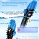 Greatever G2 Full Face Snorkel Mask with Latest Dry Top System,Foldable 180 Degree Panoramic View Snorkeling Mask with Camera Mount,Safe Breathing,Anti-Leak&Anti-Fog, Large/ X-Large