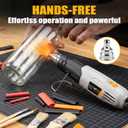 Mini Heat Gun - BATAVIA 380W Fast Heat Hot Air Gun Tool with Uniform Heat Tech & Dual Protection Fuses, 2 Temp (572F/1022F)+Nozzle with Overheat Protection for DIY Crafts, Vinyl Wrap, Shrink Tubing