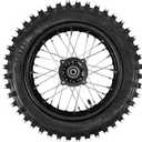 80/100-12 Rear Tire Disc Brake Wheel Rim With 15mm Bearing Set for Pit Pro Dirt Bike 80/100-12(15mm Inner Bearing)