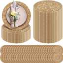 Aneco 100 Pack 12-Inch Round Woven Placemats