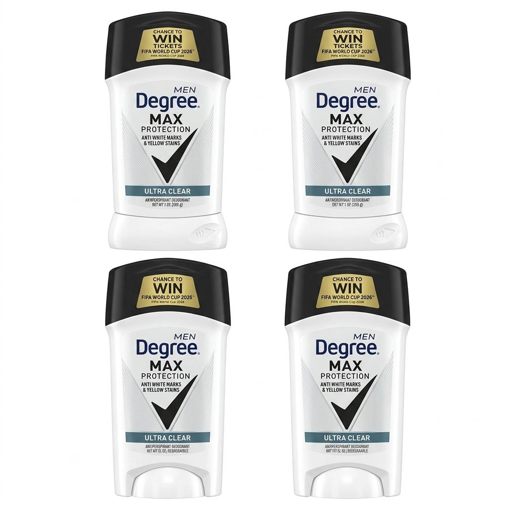 Degree Max Protection Antiperspirant Deodorant, 4 pack, 2.6 oz