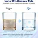 Membrane Solutions 50 Micron Pleated Polyester Sediment Water Filter 10"x2.5" Replacement Cartridge Universal Whole House Pre-Filter Compatible with W50PE, WFPFC3002, SPC-25-1050, FM-50-975 - 4 Pack