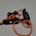 IVY&LANE No Pull Dog Harness for Small Dogs, Vest Harness with Leash, Safety Belt and Storage Strap, Fully Adjustable, 360 Reflective Strip, Soft Handle (Orange, S)