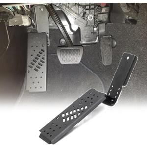 JL Dead Pedal, Gladiator Dead Pedal, Left Foot Rest Pedal, Driver Side Foot Rest Dead Pedal Pad Compatible with Jeep Wrangler JL/Gladiator JT 2018-2023 (NOT Fit for 4xe Model)