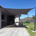 SUNNY GUARD Sun Shade Sail 8' X 16' Rectangle Dark Grey UV Block Sunshade for Backyard Yard Deck Patio Garden Outdoor Activities and Facility(We Make Custom Size)