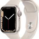 Apple Watch Series 7 (GPS, 45mm) Starlight Aluminum Case with Starlight Sport Band, Regular