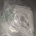 Baquler 100 Pcs 8.5 Inch LED Flameless Taper Candles Bulk Battery Operated Taper Candles Flickering Candlesticks for Wedding Church Holiday Table Decoration (White)