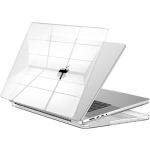 EooCoo Case Compatible with MacBook Pro 16 inch M5 2026-2021 M4 M3 M2 M1 Pro/Max Chip, Crystal Clear Hard Shell, Easy to Install, Sturdy Laptop Protective Cover Case, Crystal Clear
