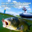Advent Calendar Fishing Christmas Countdown - 24 Days Fishing Lures Set for Fisher Adult Men - 2025 Xmas Surprise Gift for Father, Grandpa
