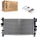 KAX CU13197 Engine Cooling Radiator, Compatible with 2011-2013 Cruze, 2014-2015 Cruze 1.4T, 2014-2015 Cruze 1.8L, 2016 Cruze Limited 1.4T, 2016 Cruze Limited 1.8L