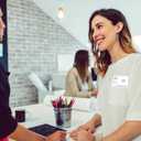 Avery Flexible Printable Name Tags, 2-1/3" x 3-3/8", Matte White, 400 Removable Name Badges for Laser and Inkjet Printers (5395)