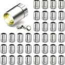 36 Pcs - Miniature Lights for Dollhouse,Miniature LED Lights for Handcraft,Mini Spot Light Battery Operated, Tiny Decoration Lights,LED for Balloons,Party Decoration (Warm White)