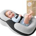 Tummy Time Pillow Baby Lounger Pillow Reduce Spit-Up Anti Overflow Design for Baby Comfort and Feeding Support