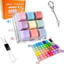 9-in-1 Keyboard Fidget Toy in Gift Box—Clicky, Creamy & Silent Stress Relief Clicker Keychain, 75 Colorful Removable Keycaps with Cat Paw | Quiet Button Fidget for Adults, Calm Anxiety Office Travel