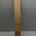 1 Inch Heavy Duty Double Bay Window Curtain Rods,36-72 Inch Center Rod for Window (24 to 68 Inch), 20-36 Inch Side Rods for windows (16-32 Inch), Antique Bronze, End Cap Finials