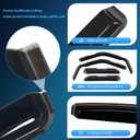 Nilight In-Channel Window Deflectors for Ford F150 Super Cab 20212026 & Ford Super Duty Super Cab 20232026, Reduce Wind Noise, Rain Guards for Daily Driving, Towing & Work Trucks, Smoke Tinted, 4PCS