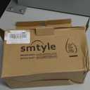 smtyle 3 x 3 Inch Flickering Flameless Textured LED Battery Operated Pillar Candles Ivory with Remote & Timer, Set of 2 – Neutral Rustic Farmhouse Decor Candles Sandstone Texture Beige