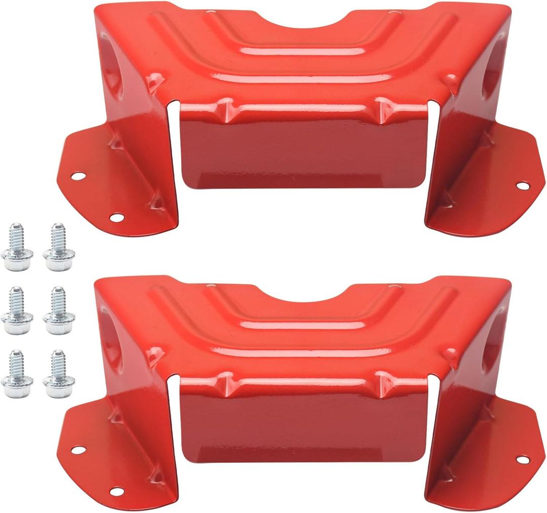Lawn Mower Parts 783-06424A-0638 Deck Spindle Pulley Belt Guard Cover Compatible with MTD &Troy-Bilt & Craftsman Lawn Mower with 42" and 46" Decks- 2 Pack (Red)