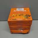 3 x Artscope Halloween Decorative Throw Pillow Covers 20x20 Inch Set of 4, Ghost Trick or Treat Pumpkin Sweet But Spooky Outdoor Farmhouse Pillow Cases for Home Sofa Couch-Orange