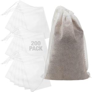 IMPRESA French Press Filter Bags 200-Pack - Disposable Non-Woven Filters - Fits Most French Presses & Mason Jars - For Cold Brew Coffee & Loose Leaf Tea