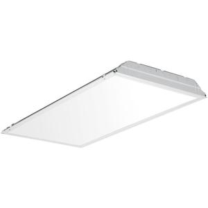 Lithonia Lighting 2x4 LED Troffer Light, Lay-in LED Troffer for Dropped Ceiling, Prismatic Lens, 4400 Lumens, 3500K Neutral White Light, 2-Foot by 4-Foot (2GTL4 4400LM LP835) (Without Battery)