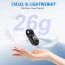 Mini Body Camera 1080P, 512G Thumb Vlogging Cam Hands-Free Recording, Action Camera with 360 Rotate Clip&Magnetic Clip, Wearable Video Recorder for Traveling/Motorcycle(SD Card Not Included) Black