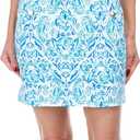 Stella Parker Womens Wrap Tennis Skirt Casual, Athletic Golf Skort (Large, Blue Multi)