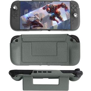 Switch 2 Cover Protective Case, Detachable Magnetic Shell, 360  All-Around Protection, with a Protective Shell with Built-in Ergonomic Grip, Suitable for Nintendo Switch 2 Model 2025, Grey
