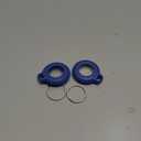 Belkin Apple AirTag Secure Holder with Key Ring, Durable Scratch Resistant Case With Open Face & Raised Edges, 2 count (Pack of 1) (Blue)