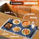 Food Warming Mat with Heat-Resistant Pad, 26X15 Inch, 6 Temperature & 6 Timer Settings, Child Lock Safety,Food Warmer Chafing Dishes for Buffet,Gatherings,Parties,Everyday Use